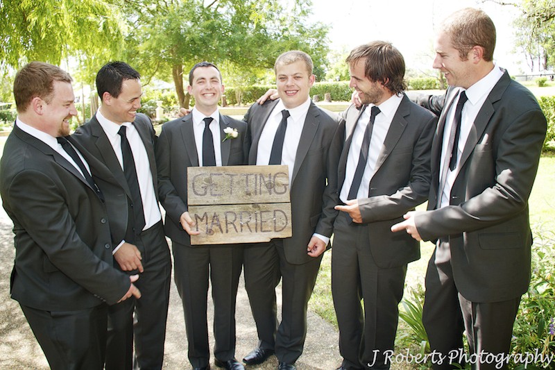 Groom getting married - wedding photography sydney